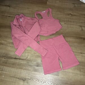 Forever 21 Pink Athletic Bike Shorts